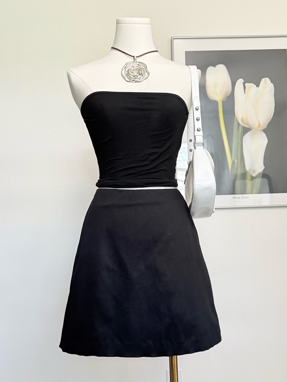 Vintage The Limited Classic A-line Mini Skirt 90s Minimalist Feminine